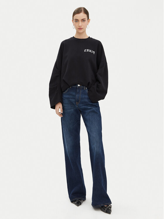 PINKO PINKO Felpa Macedonia 104281 Nero Regular Fit