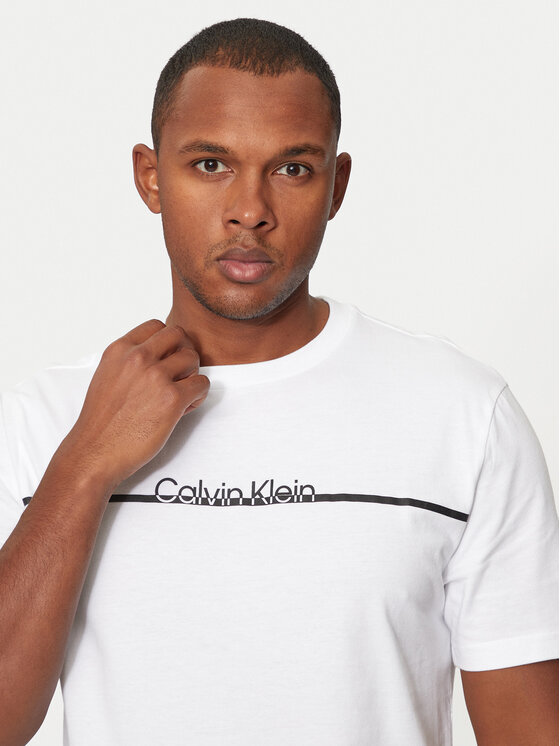 Calvin Klein Calvin Klein Marškinėliai K10K113802 Balta Regular Fit