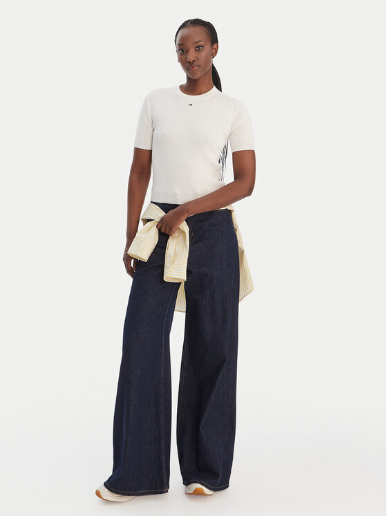 Tommy Jeans Tommy Jeans Πουλόβερ Essential DW0DW19336 Εκρού Regular Fit