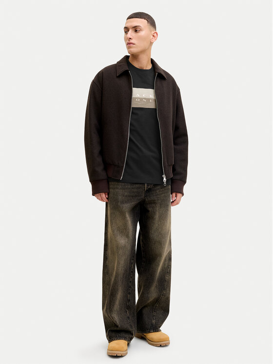 Jack & Jones Jack & Jones Тишърт Fusion 12289863 Черен Regular Fit