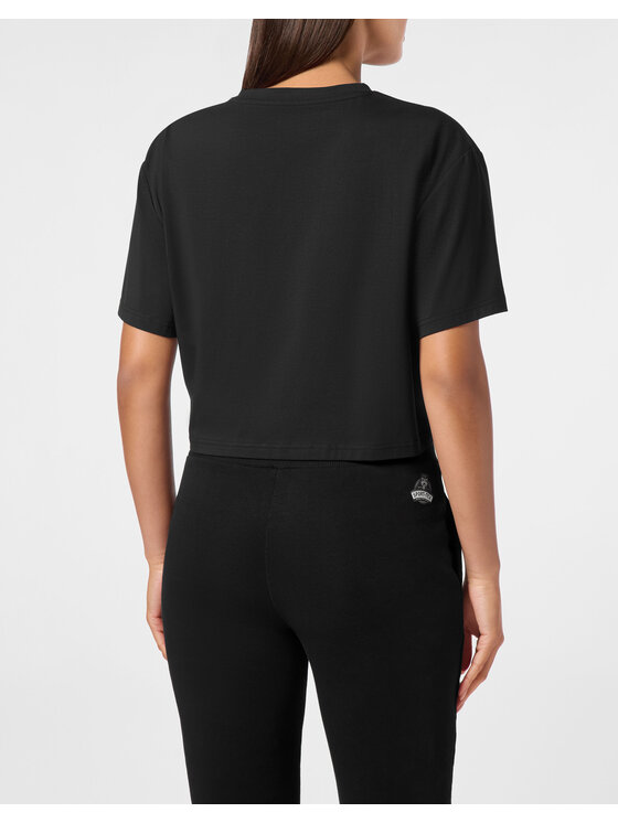 Plein Sport Plein Sport T-Shirt 10175 Czarny Regular Fit