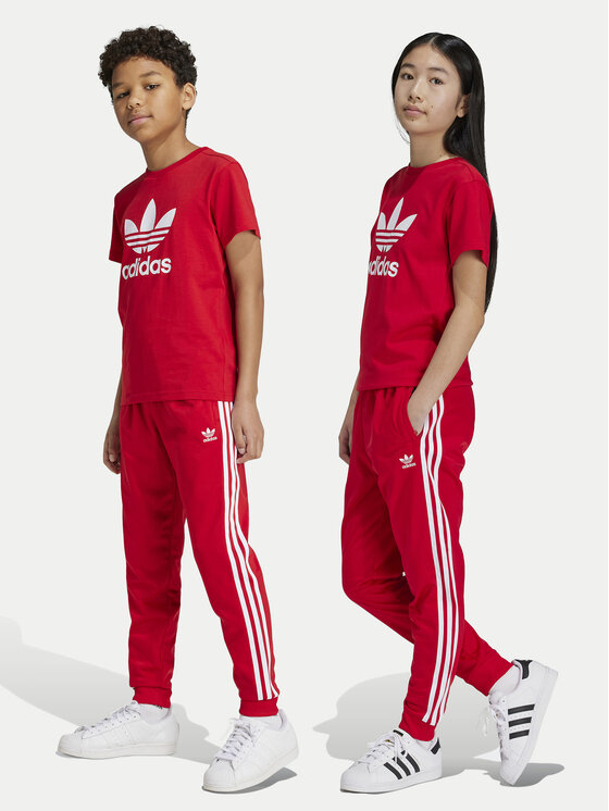 adidas Pantaloni trening adicolor SST IX7631 Roșu Regular Fit