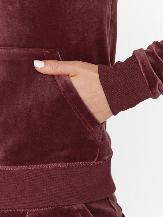 Juicy Couture Juicy Couture Світшот Robertson JCAP176 Бордовий Slim Fit