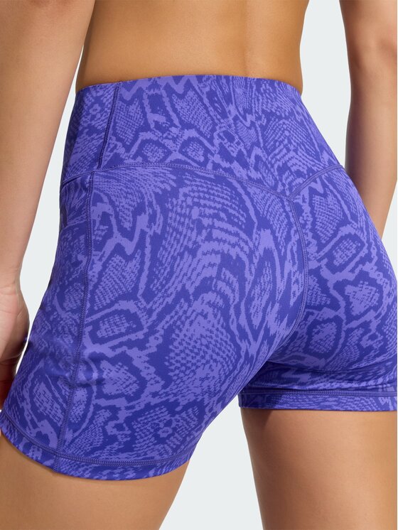 adidas adidas Κολάν Ποδηλασίας Optimé Snake Short Leggings KV1152 Μωβ Slim Fit