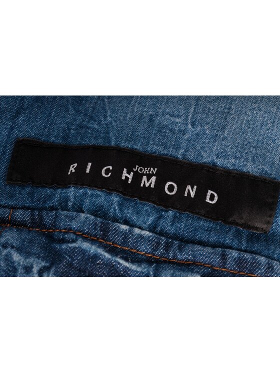 John Richmond John Richmond džínsová košeľa HMP21123CA Modrá Regular Fit