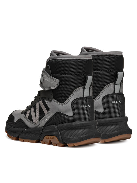 Geox Geox Zimski škornji J Flexyper Plus Boy J36LCD 0MEFU C0043 M Siva