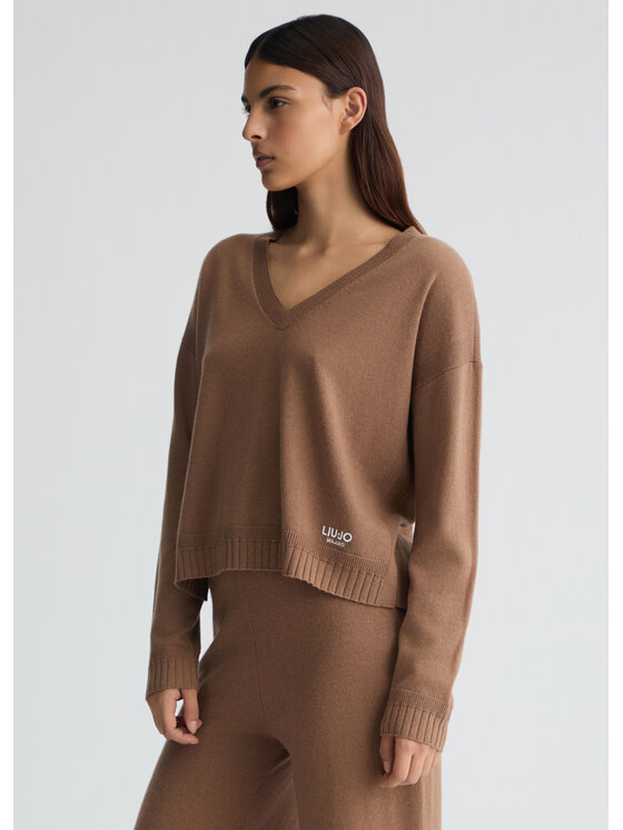Liu Jo Liu Jo Maglione TA5078MS026X0675 Marrone Regular Fit