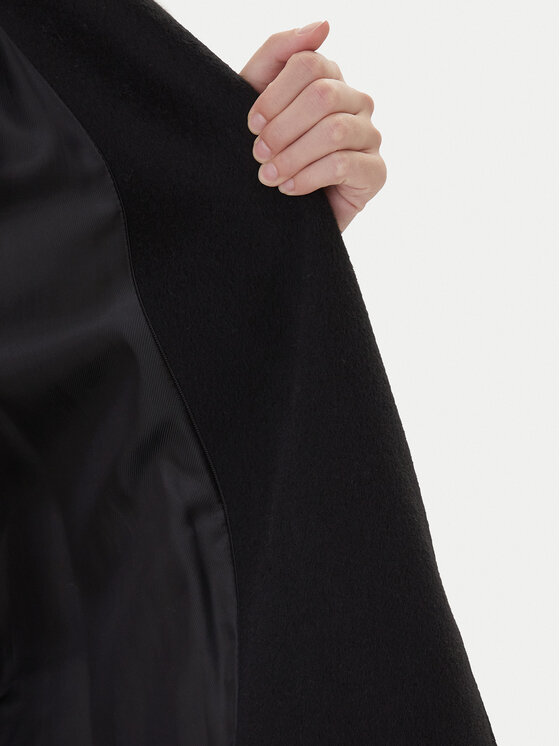Weekend Max Mara Weekend Max Mara Vlněný kabát Tempera 2525016082 Černá Regular Fit