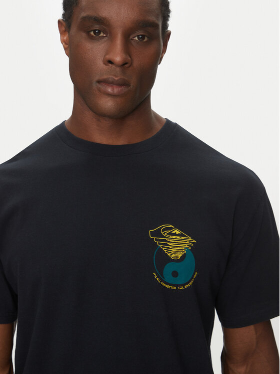 Quiksilver Quiksilver T-Shirt EQYZT08033 Czarny Regular Fit