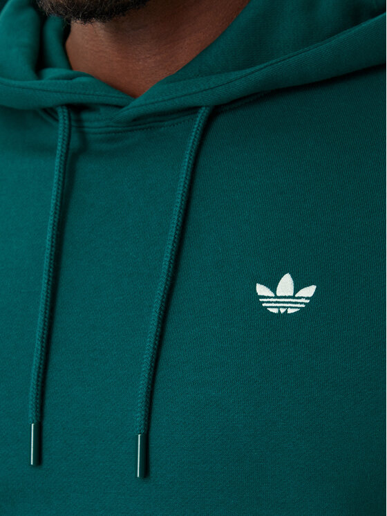 adidas adidas Felpa Trefoil Essentials KV9317 Verde scuro Regular Fit