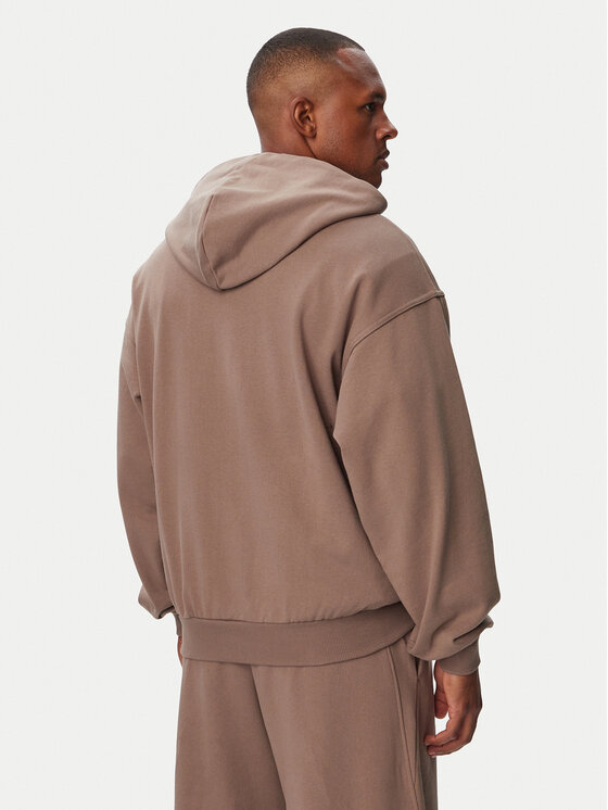 adidas adidas Mikina Kit Small Logo Full-Zip Hoodie KW2322 Béžová Regular Fit