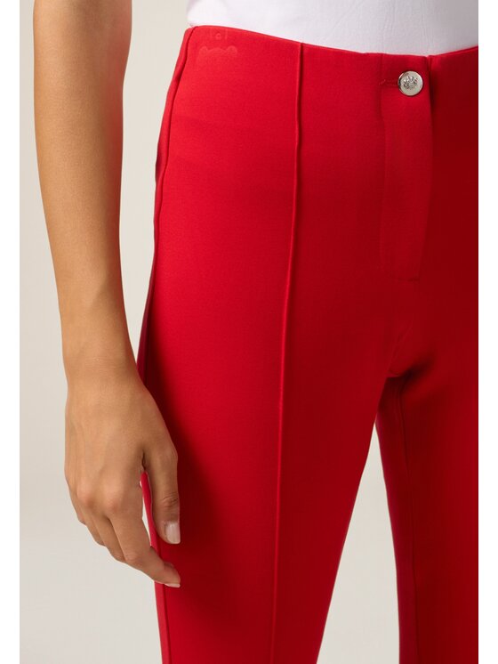 Oltre Oltre Spodnie materiałowe P070R008830N016 Czerwony Flare Fit