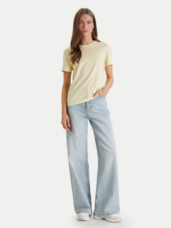 Calvin Klein Jeans Calvin Klein Jeans T-shirt Monogram LV047B224G Giallo Regular Fit