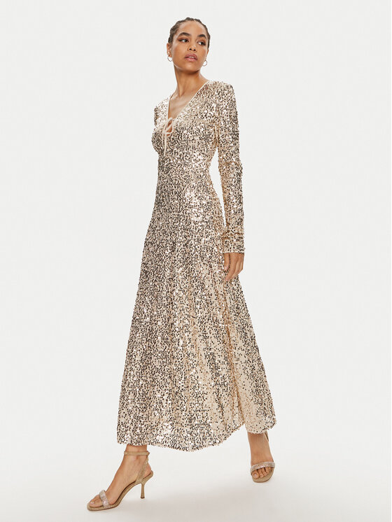 ROTATE ROTATE Вечірня сукня Sienna 1126261531 Золотий Slim Fit