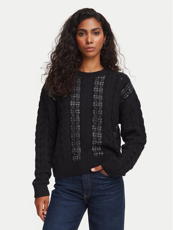 Guess Guess Pullover W6YR21 Z0965 Schwarz Regular Fit