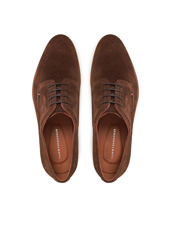 Tommy Hilfiger Tommy Hilfiger Halbschuhe Hilfiger Thunit Suede Shoe FM0FM05377 Braun