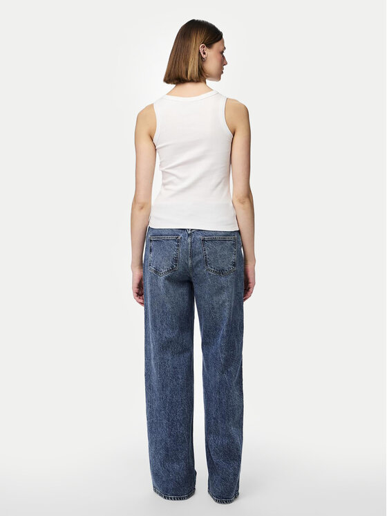 Pieces Pieces Top Mikka 17152323 Bijela Regular Fit