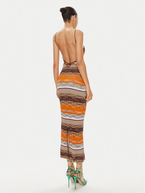 Desigual Desigual Suvekleit Viena 24SWVF05 Oranž Slim Fit