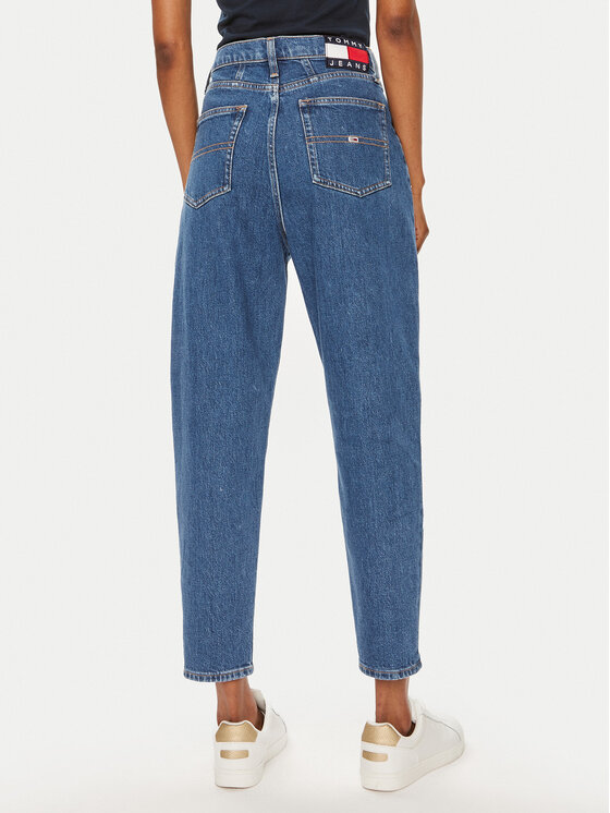 Tommy Jeans Tommy Jeans Džinsai Flag DW0DW18572 Mėlyna Mom Fit
