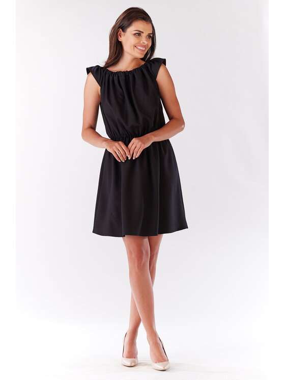 Infinite You Infinite You Sukienka letnia M136 Czarny Basic Fit