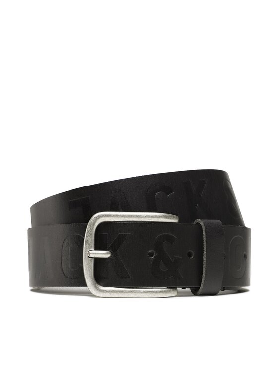 Jack&Jones Pánsky opasok Jackporto 12229512 Čierna