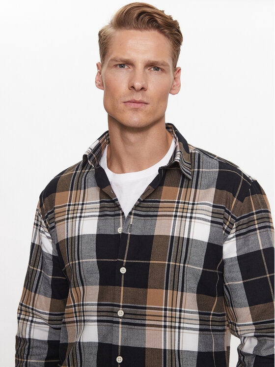 Lindbergh Lindbergh Srajca 30-203482 Bež Slim Fit