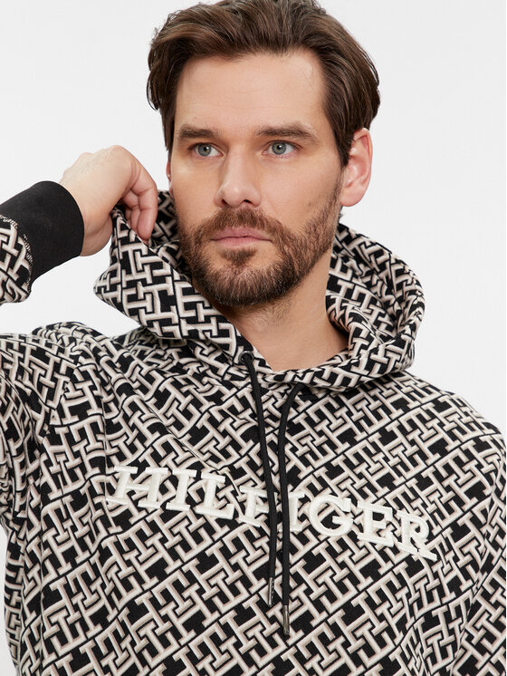 Tommy Hilfiger Tommy Hilfiger Μπλούζα Monogram MW0MW34186 Μαύρο Regular Fit