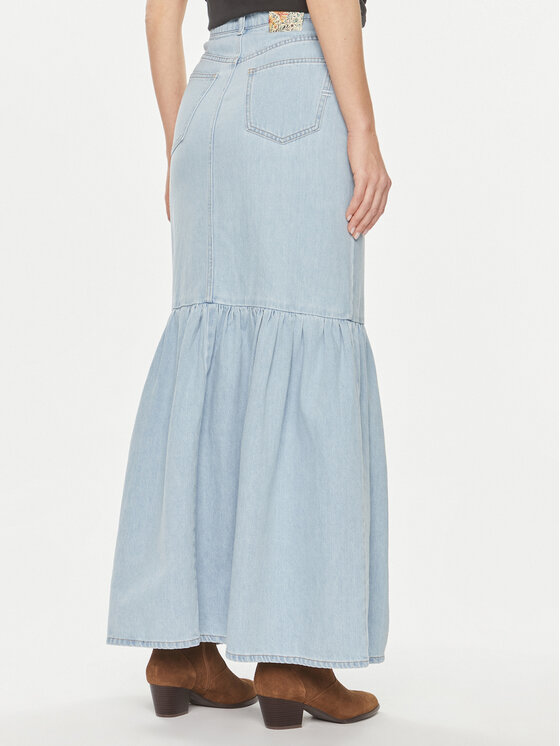 ViCOLO ViCOLO Farmer szoknya DB5089 Kék Regular Fit