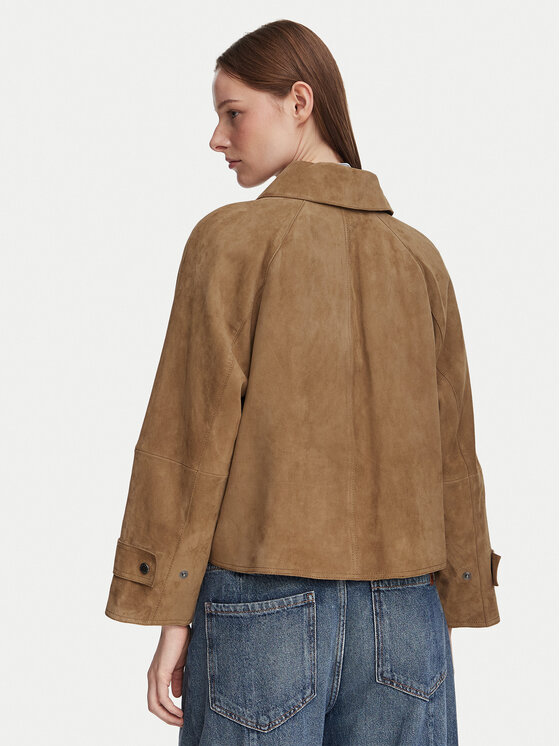 Weekend Max Mara Weekend Max Mara Кожено яке Abito 2625446061 Кафяв Regular Fit