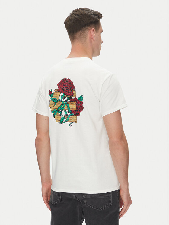 Etnies Etnies T-Shirt Rose Arrow 4130004131 Biały Regular Fit