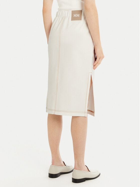 Max Mara Leisure Max Mara Leisure Midi suknja Otto 2516771017 Bijela Regular Fit