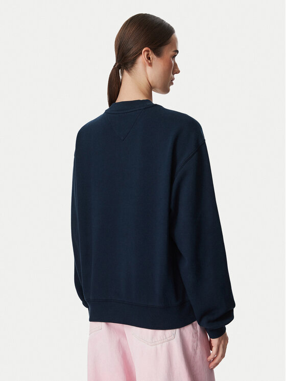Tommy Jeans Tommy Jeans Μπλούζα Script DW0DW23583 Σκούρο μπλε Regular Fit