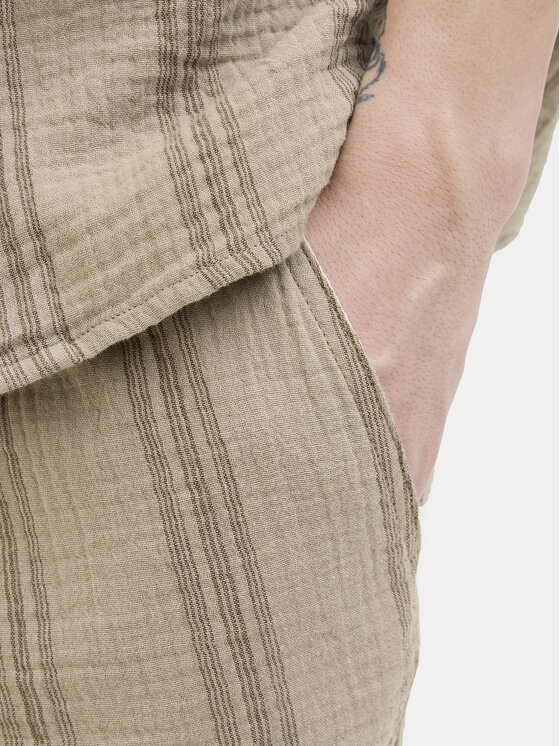 Jack&Jones Jack&Jones Kratke hlače iz tkanine Jaiden 12274758 Bež Relaxed Fit