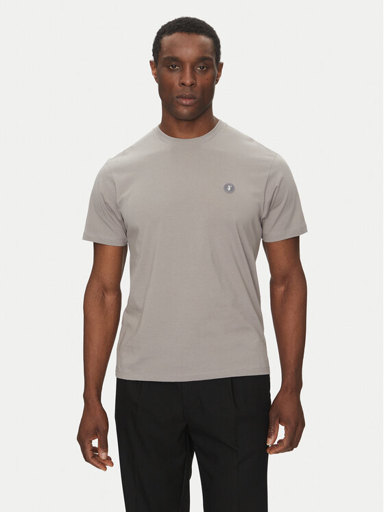 Save The Duck Save The Duck T-krekls DT1194M BESY20 Pelēks Regular Fit
