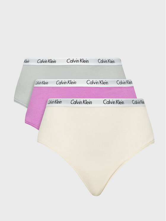 Calvin Klein Underwear Calvin Klein Underwear Sada 3 kusů klasických kalhotek 000QD3801E Barevná