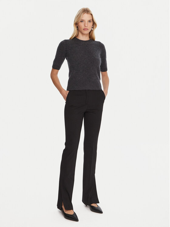 Marella Marella Bavlnené nohavice Artur 2523786024 Čierna Flare Fit