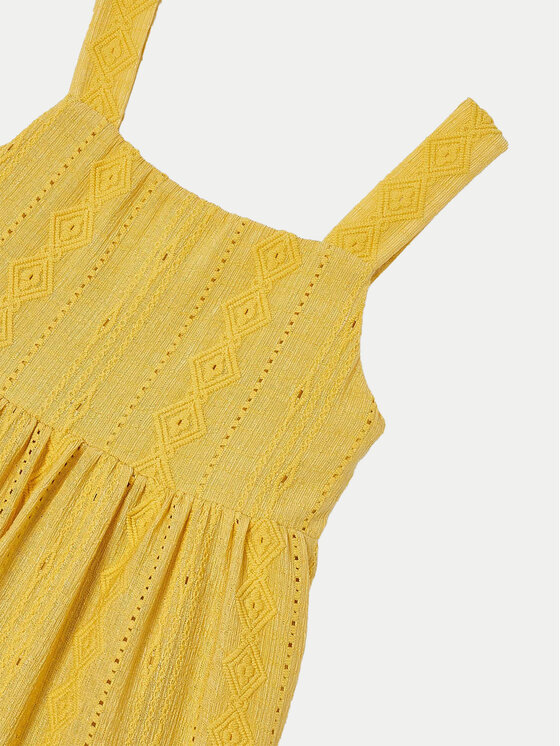 Mayoral Mayoral Rochie de vară 3950 Galben Regular Fit