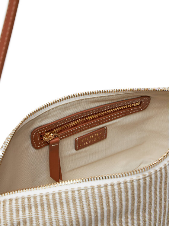 Tommy Hilfiger Tommy Hilfiger Ročna torba Th Premium Beach Le Sling Bag AW0AW17177 Bež