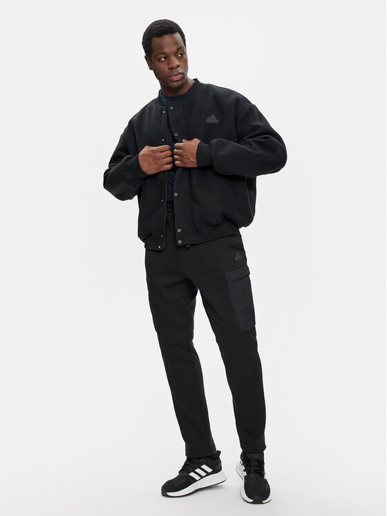 adidas adidas Kurtka bomber Brand Love IW3550 Czarny Loose Fit