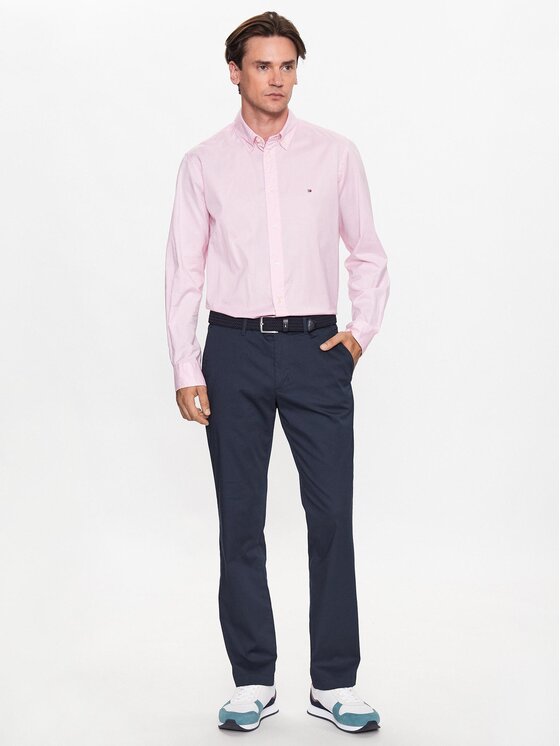 Tommy Hilfiger Chinos Denton MW0MW28636 Dunkelblau Straight Fit  