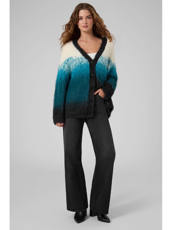 Guess Guess Kardigan 185155 Zielony Classic Fit