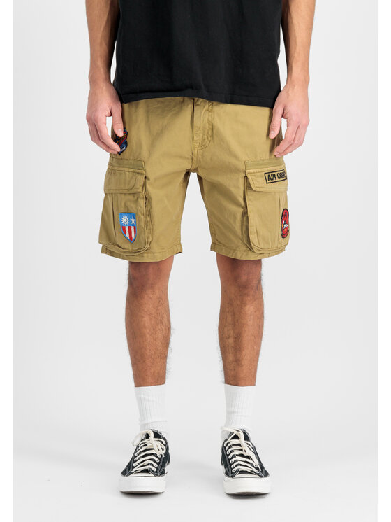Alpha Industries Alpha Industries Šortky Flying Tigers Short Béžová Slim Fit