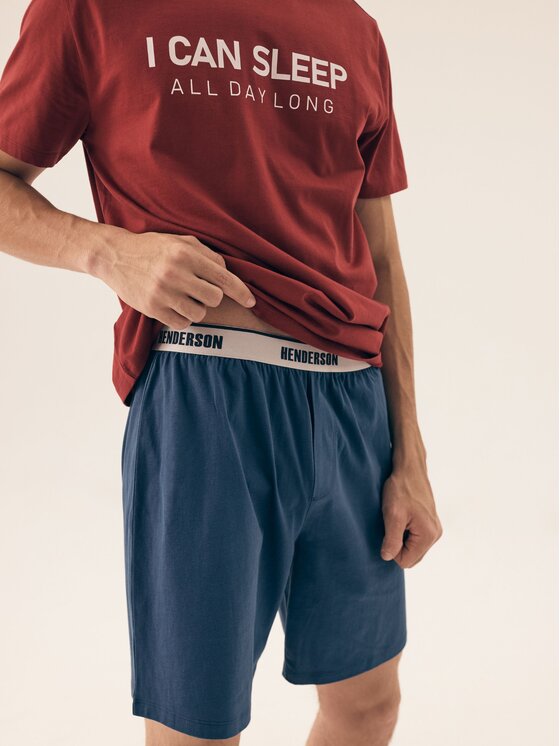 Henderson Henderson Piżama 42614 Czerwony Regular Fit