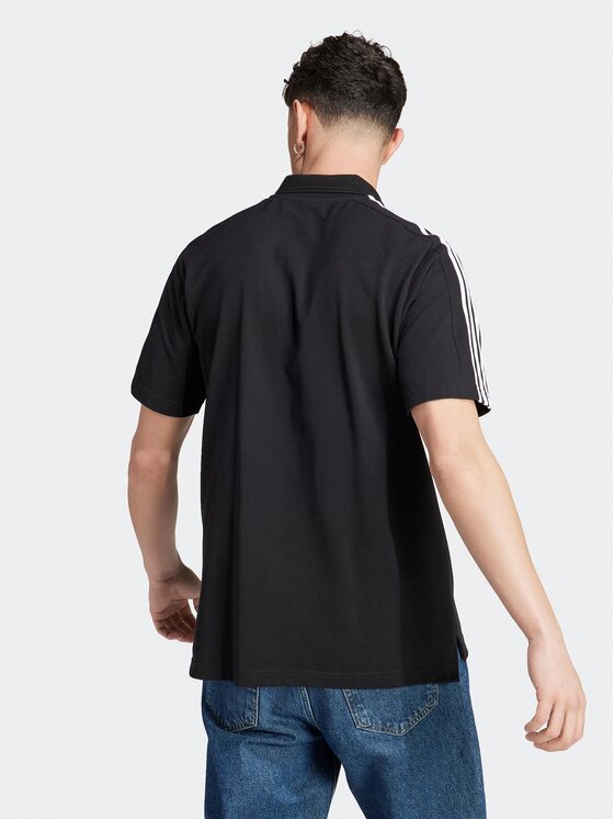adidas adidas Polo Essentials Piqué Embroidered Small Logo 3-Stripes Polo Shirt IC9310 Czarny Regular Fit
