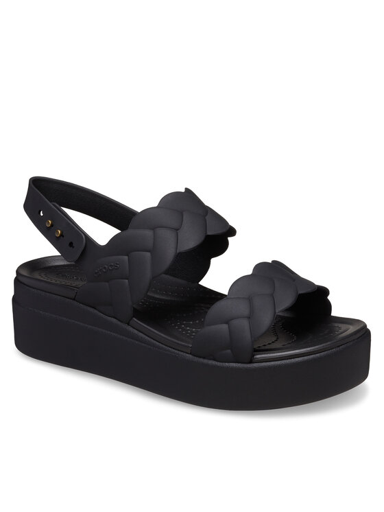 Crocs Crocs Sandały Brooklyn Woven Upper LW 209977 Czarny