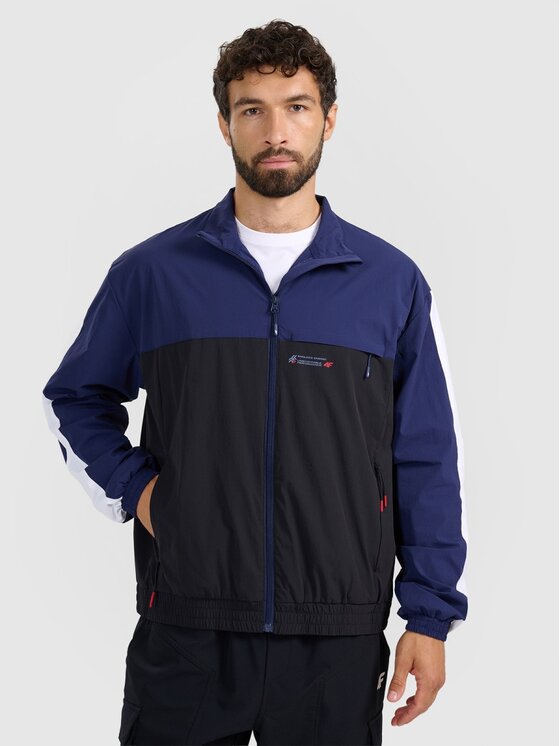 4F 4F Giacca di transizione 4FRAW25TSWSM2483-20S Nero Regular Fit