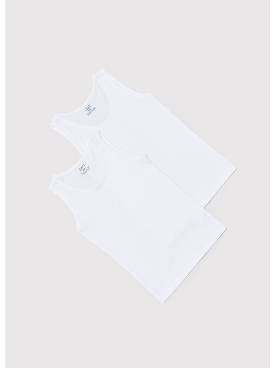 OVS 2 marškinėlių komplektas 1441361 Balta Regular Fit
