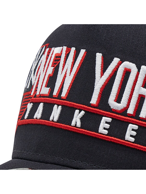 New Era New Era Kšiltovka New York Yankees Graphic Logo A-Frame Trucker 60222488 Tmavomodrá