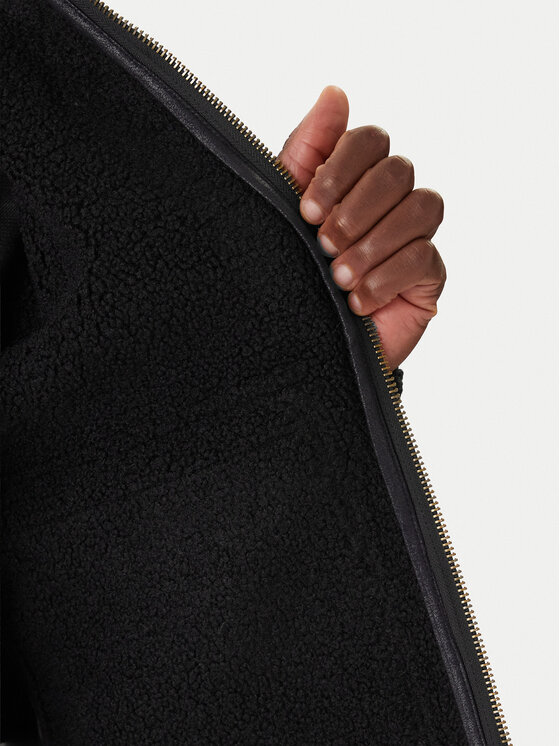Wrangler Wrangler Geacă din imitație de piele Shearling 112371854 Negru Regular Fit
