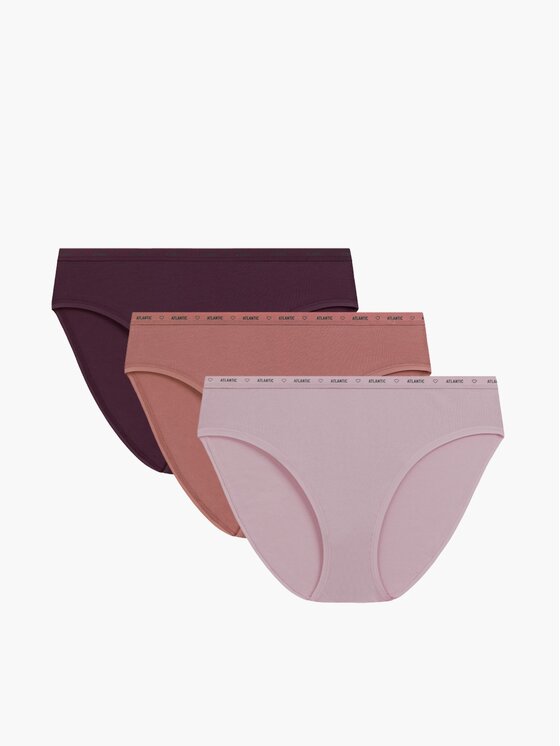 Atlantic Atlantic Figi klasyczne flat elastic Różowy